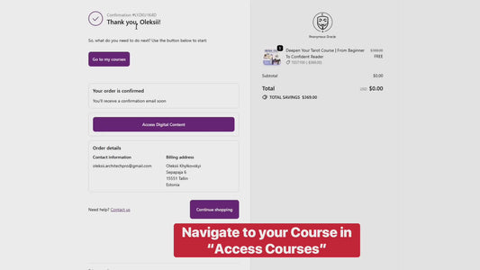 Deepen Your Tarot Course | From Beginner To Confident Reader